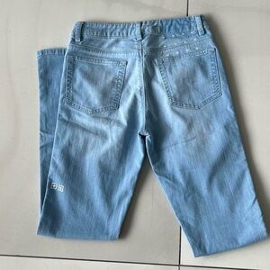 Ksubi Medium Wash Stretchy Skinny Logo Jeans with Zippers